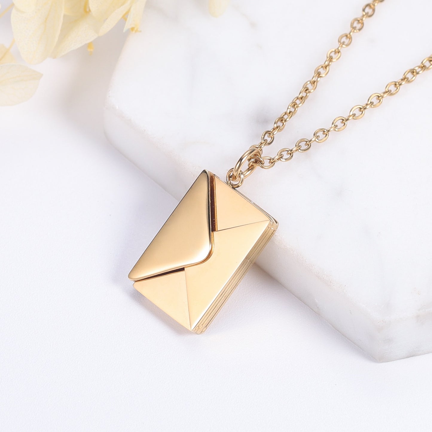 "Carrying Your Love With Me" -  Custom Envelope Necklace