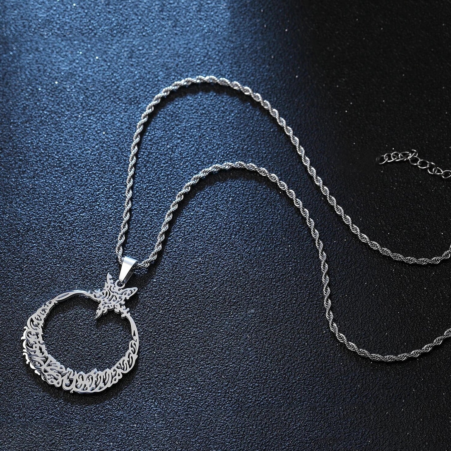Basmala Hilal Calligraphy Necklace