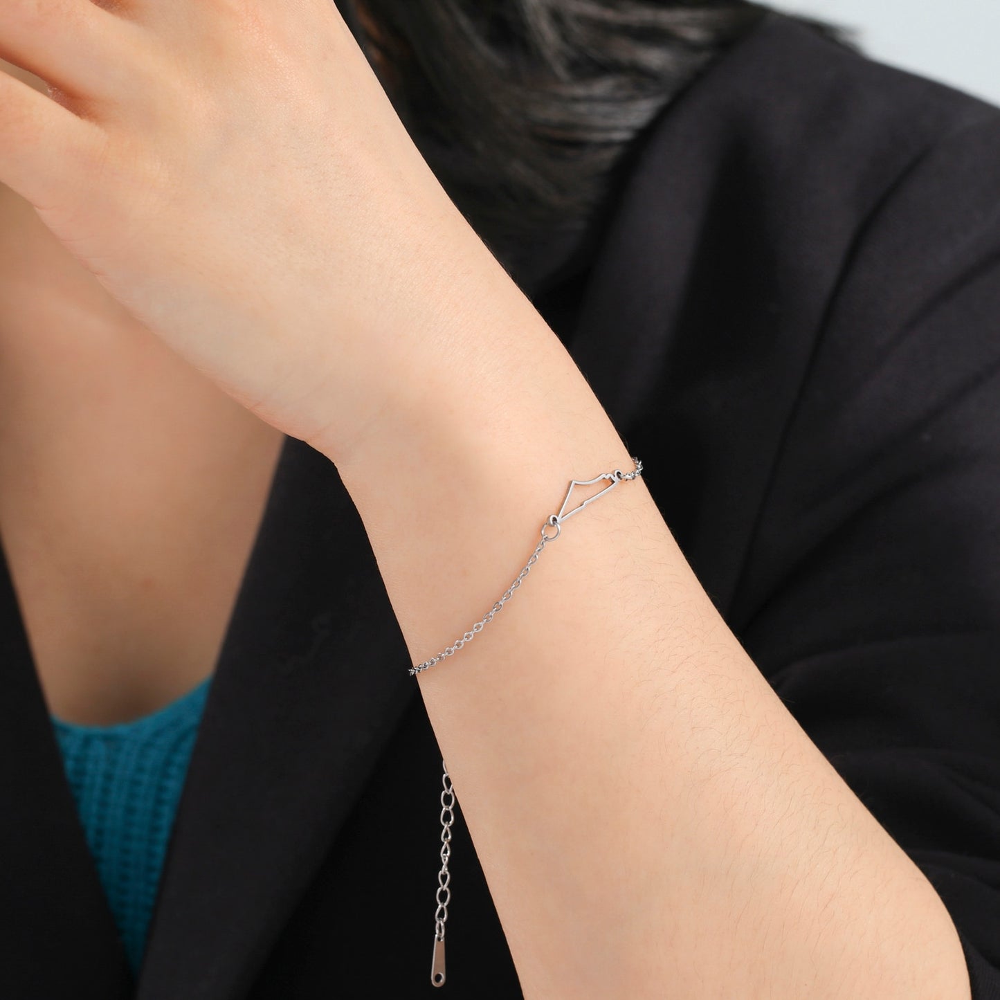 Palestine Map Bracelet