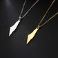Palestine Map Necklace